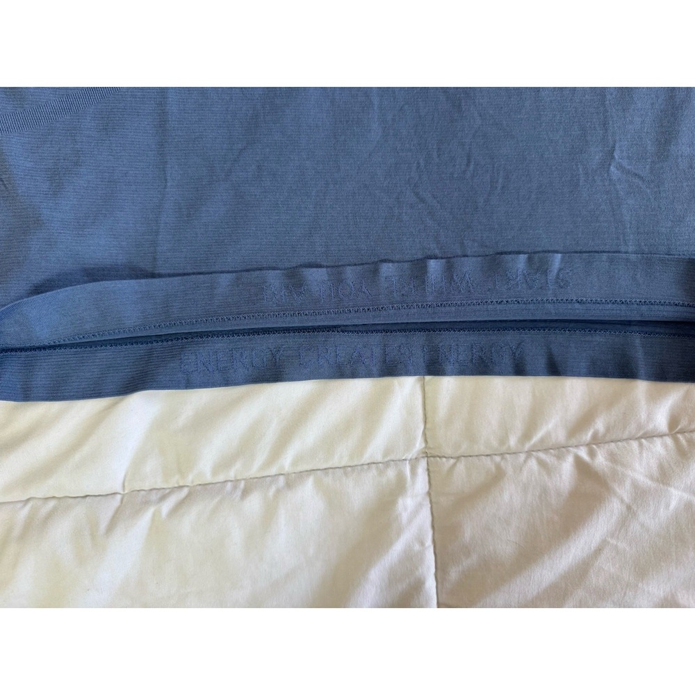 New Lululemon Swiftly Tech Short Sleeve 2.0 Sz 10 Oasis Blue Waist Length Yoga - Picture 4 of 8